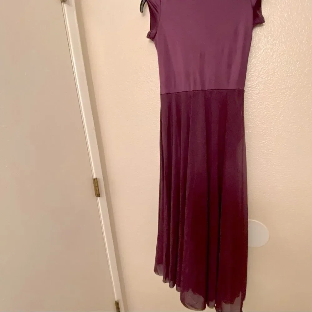 WEISSMAN Dance Costum purple mesh maxi Wilder Mind 14516 LC-large child